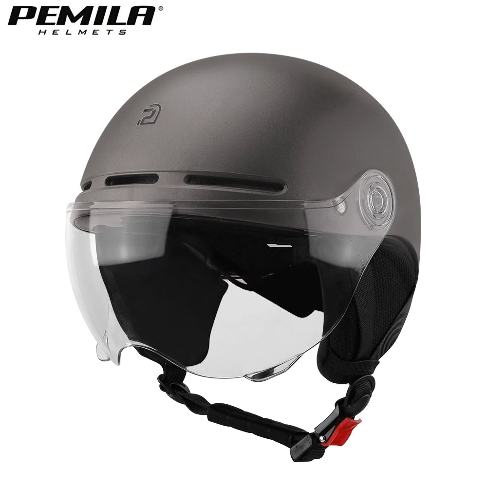 PEMILA Full Edge Wrap Cycling Helmet β MTB & Road Bike Helmet with Goggles, Ear Protection, for E-Bike & Bicycle