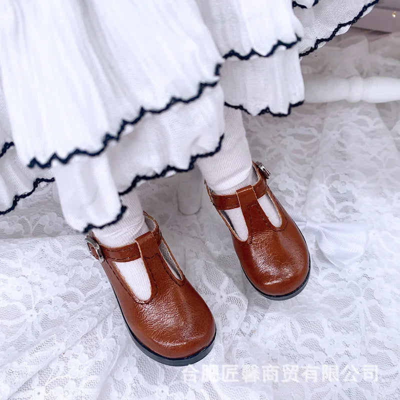 60CM BJD Doll Shoes - PU Leather Single Sandals Accessories for 1/3 Scale Dolls