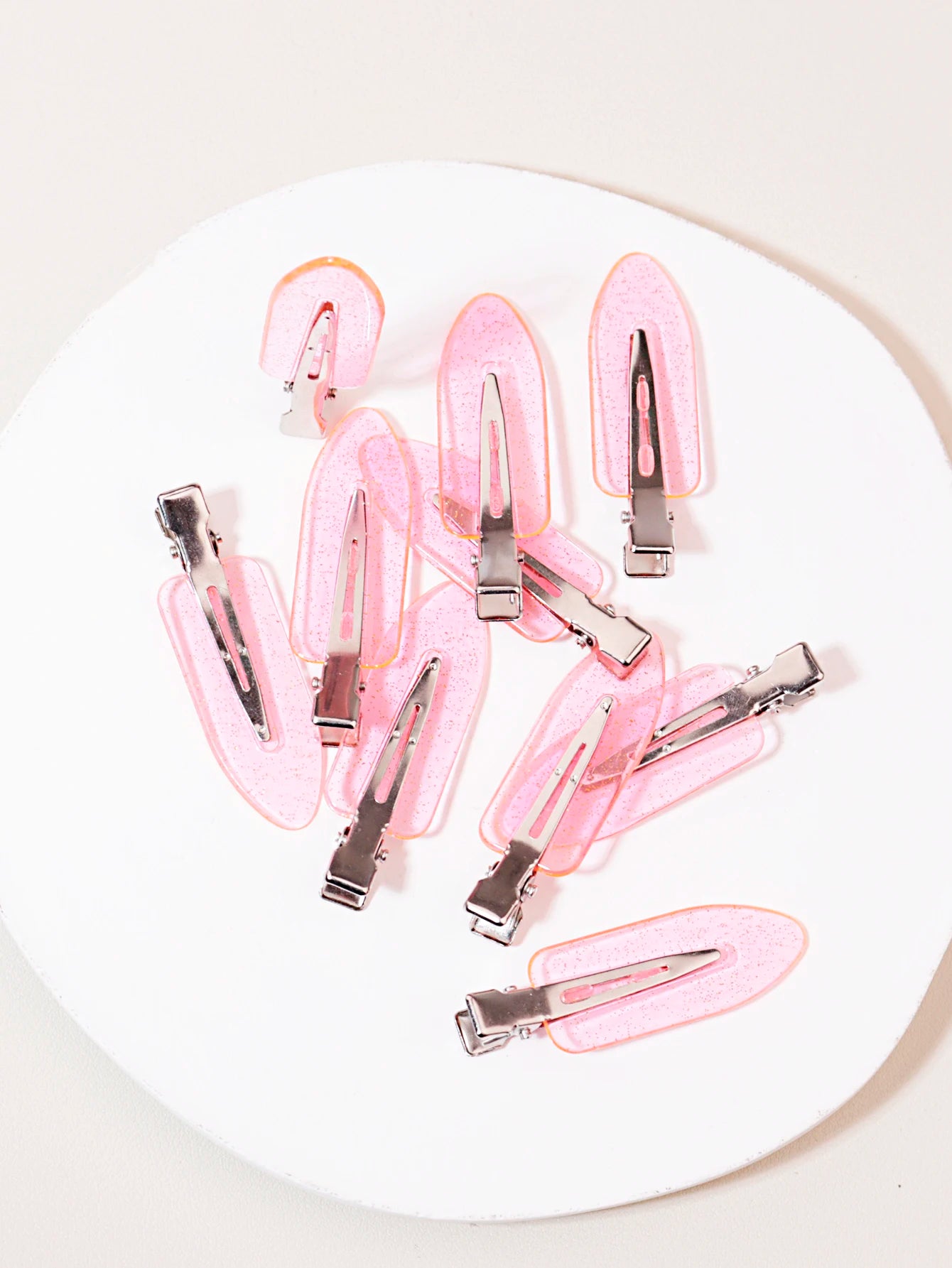 Seamless Transparent Hair Clips - 10-Piece Styling Clips for Wigs & Hair