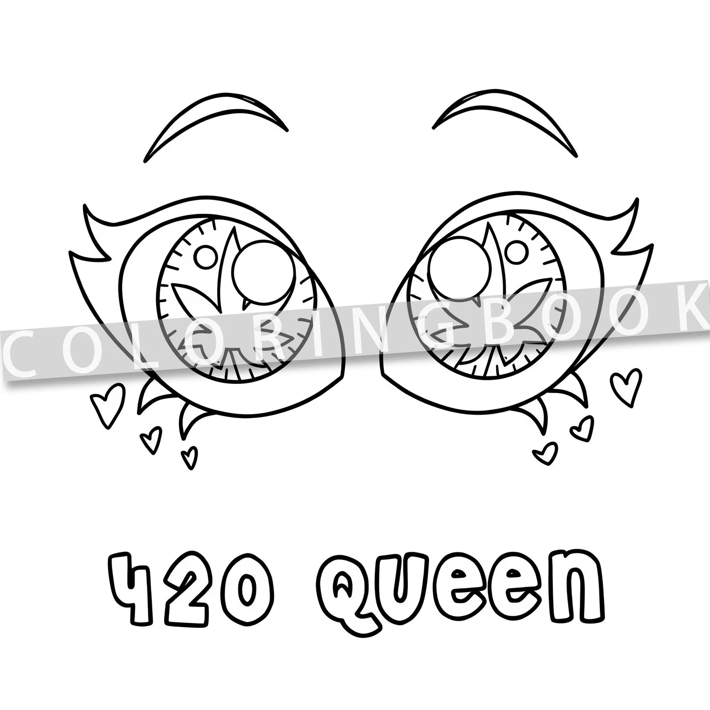 Stoner Girl Coloring Book for Adults - Bold Easy Patterns Cute Drawing Book for Relaxation Party & Birthday Gift