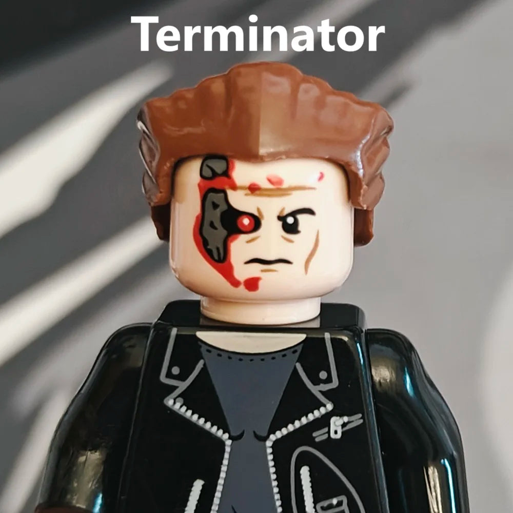 Chrome Skull Terminator T800 Mini Action Figure β Robot Building Block Toy