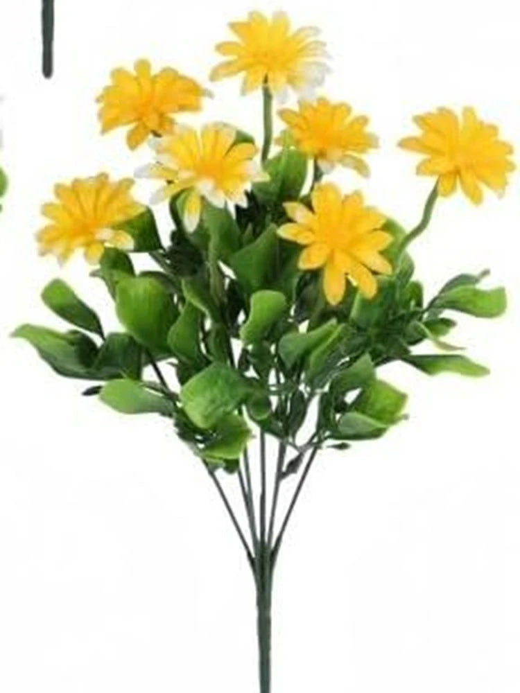 1/5pcs Artificial Silk Daisy Flowers – Wedding Wreath, Home & Table Decor, Fake Plants for Festival, Yard & DIY Crafts