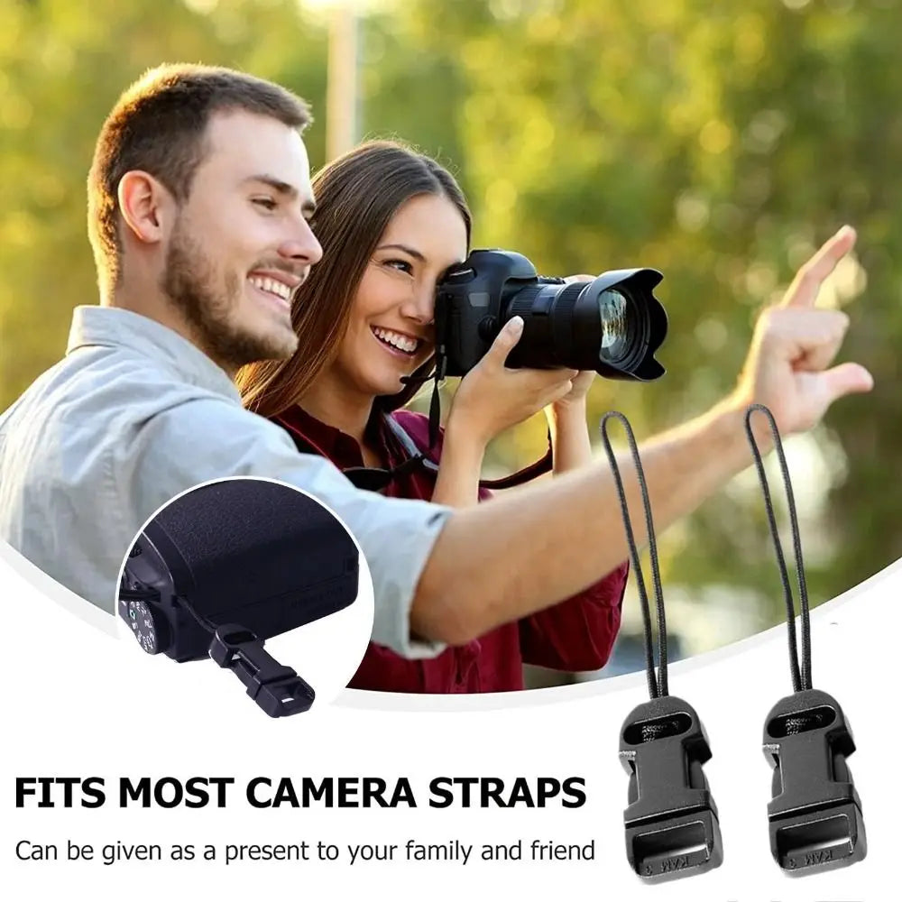 Quick Release Buckle Kit with Universal Neck Strap – Camera Eyelet Sling Belt and Round Lug Hook Accessories