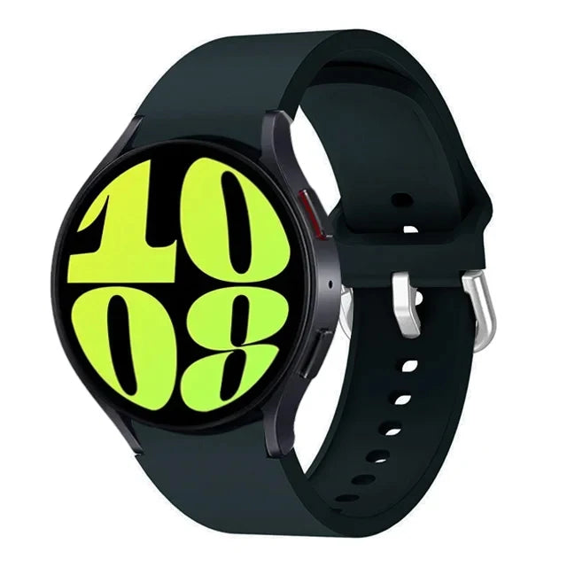 Samsung Galaxy Watch Silicone Sport Band - Replacement Strap for Galaxy Watch 4, 5, 6, 7, 5 Pro and Classic 40mm, 44mm, 45mm