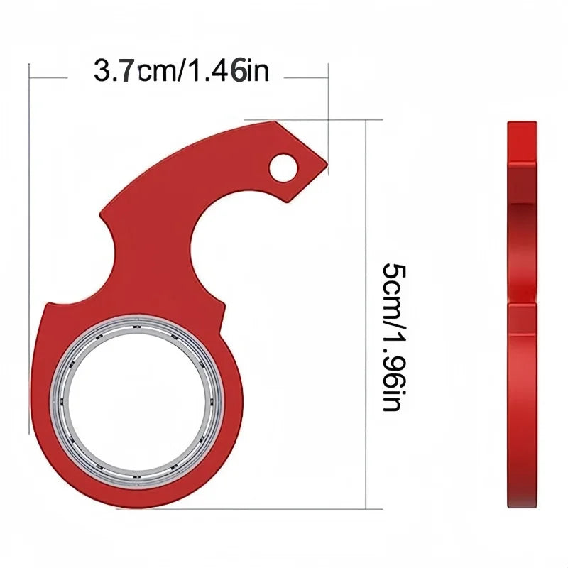 Karambit Spinner Keychain – High-Quality Metal Claw Knife Fidget Spinner with Textured Grip