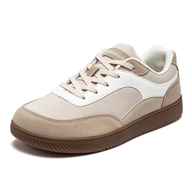 HOBIBEAR Unisex Wide Toe Sneakers — Minimalist Non-Slip Lace-Up Mesh Casual Shoes for Men & Women