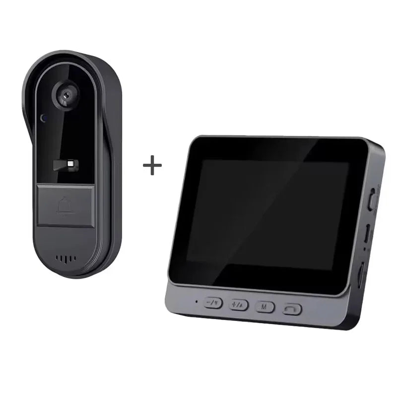 4.3" HD Wireless Video Doorbell β Night Vision, Waterproof Smart Home Intercom Camera