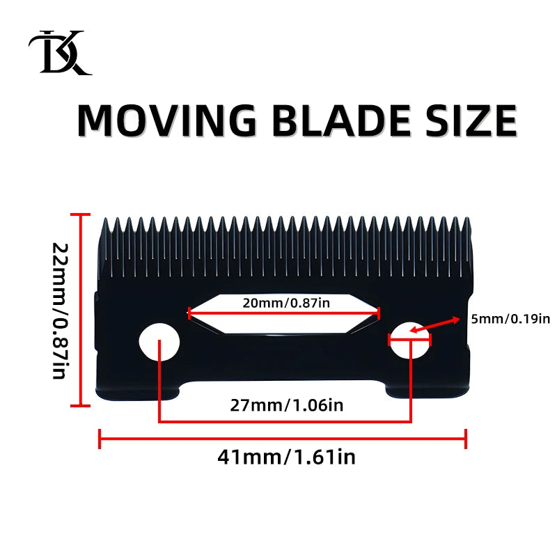 Professional Electric Clipper Replacement Blade - ECHO CRUNCH Compatible Barber Fade Blade