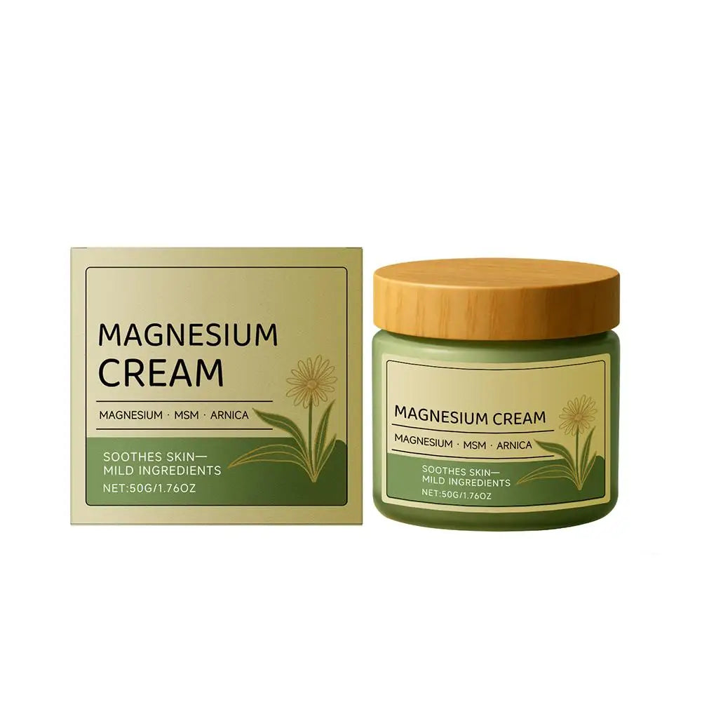 Magnesium Soothing Body Cream - Non-Greasy Daily Massage Care for Muscles, Knees & Joints with Arnica & MSM