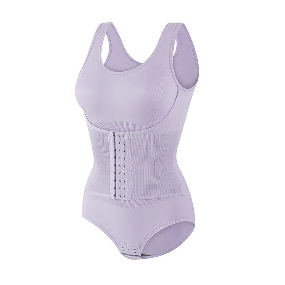 2025 Women’s Zipper Bodysuit Shapewear – Tummy Control Waist Trainer Slimming Corset Top