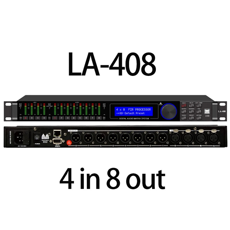 Paulkitson LA Series Digital Audio Processor - 192KHz 64-Bit DSP with FIR Speaker Management System
