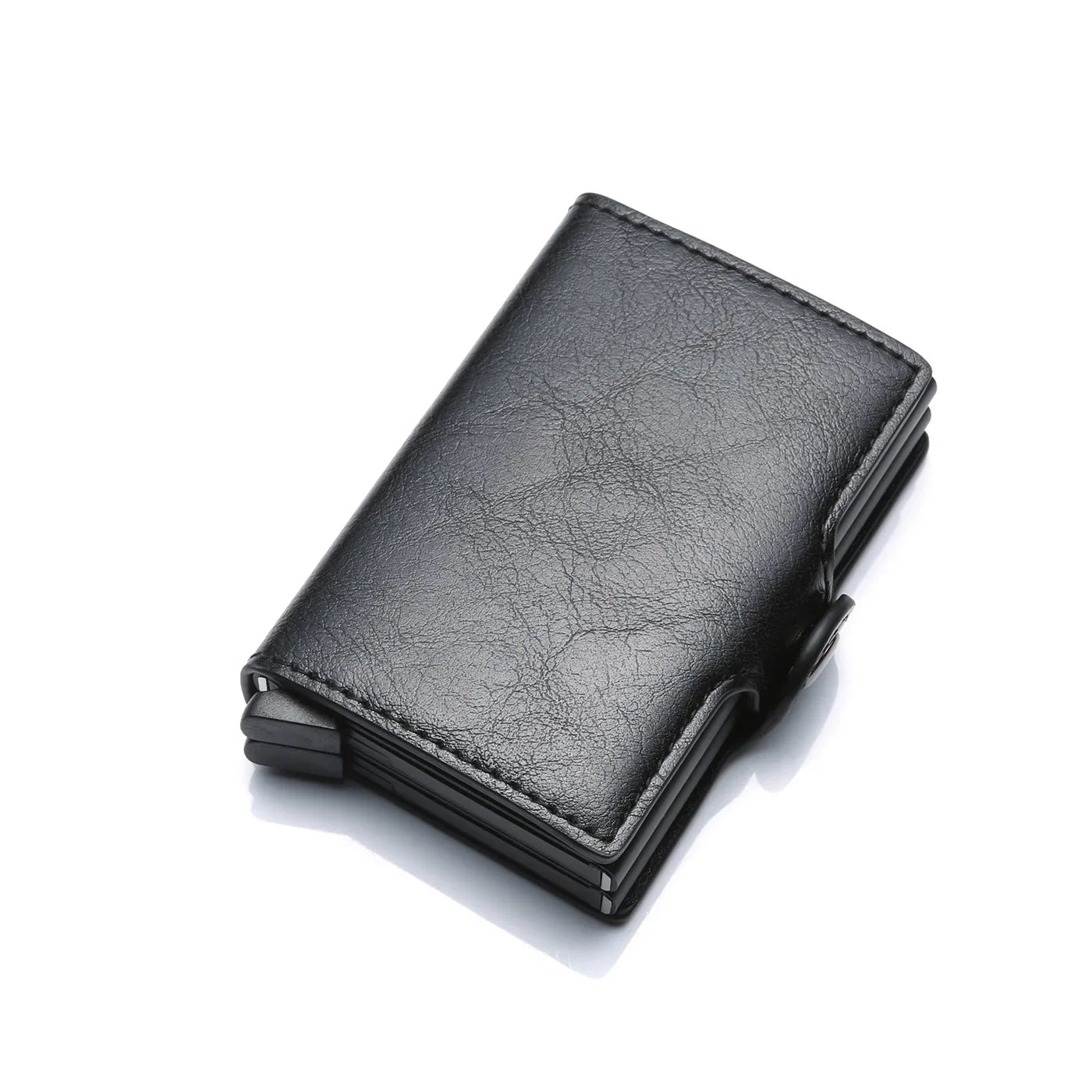 RFID Carbon Fiber Slim Wallet for Men – Mini Card Holder with 14 Slots, Small Money Bag Purse