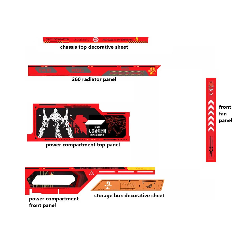 ROG GR701 HYPERION ARGB Lighting Kit - 5V AURA SYNC Computer Case Cooling & Refit Panels