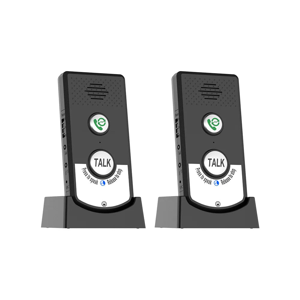 2-Pack H8-2T Wireless Intercoms β Long-Distance Portable Home Voice Intercom for Elderly Communication