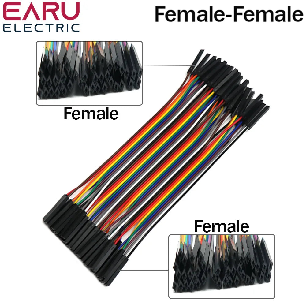 40-Pin Dupont Jumper Wires β 10/20/30cm Male-to-Male, Female-to-Female, Male-to-Female Cable for PCB DIY Kits