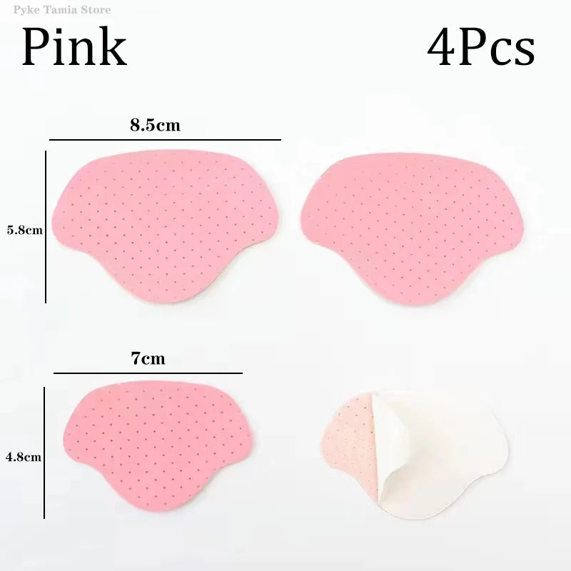 4pcs Heel Repair Patches – Breathable Shoe Hole Repair Stickers, Anti-Wear Heel Pads & Insoles Protector Inserts for Sneakers Foot Care