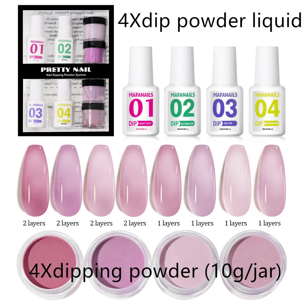 120ml EMA Polymer Acrylic Liquid & Powder - Pink Nail Builder for Dipping, Carving, Acrylic Powder, and Nail Tip Extensions