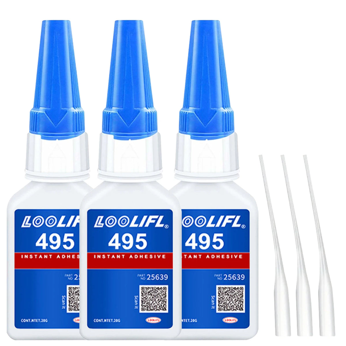 LOOLIFL 401 Super Glue 20g – Strong Multi-Purpose Adhesive for Glass, Wood, Ceramic, Metal, DIY Crafts, and Home Repairs