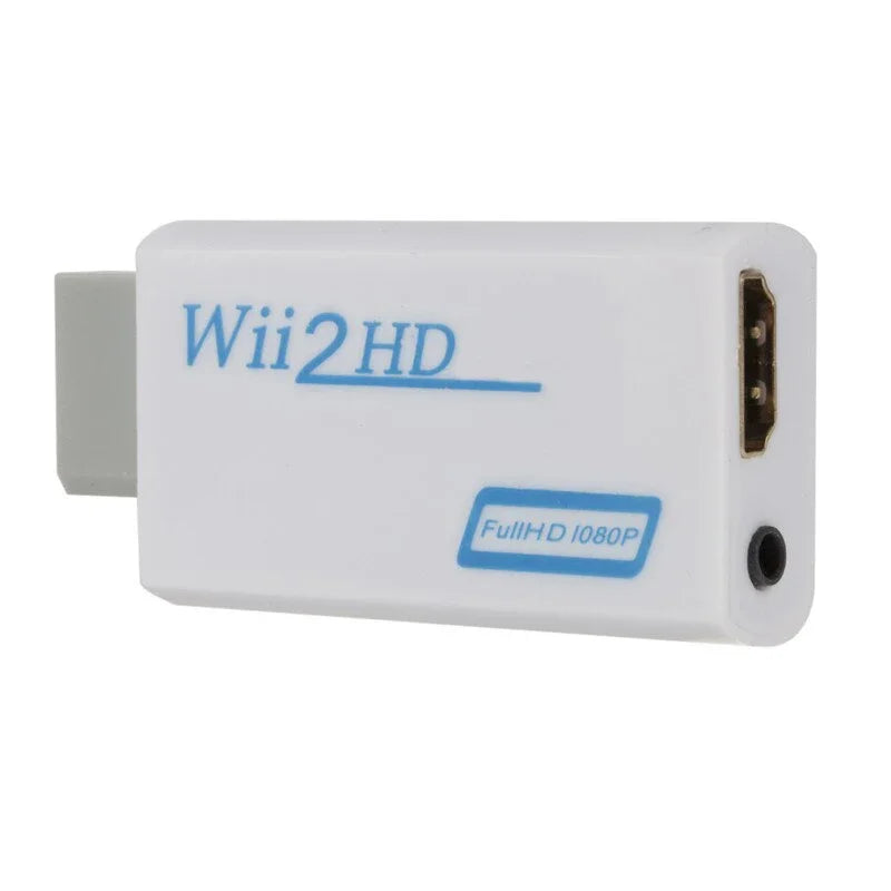 Wii to HDMI-Compatible Converter Adapter – 1080P Full HD with 3.5mm Audio for PC, HDTV & Monitor