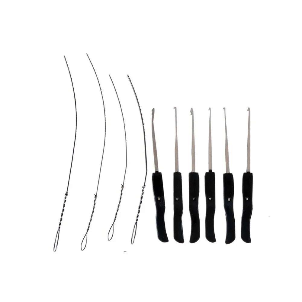 8-Piece Lock Pick Set – Stainless Steel Locksmith Tools with Broken Key Extractor, Hooks for DIY & Auto Use