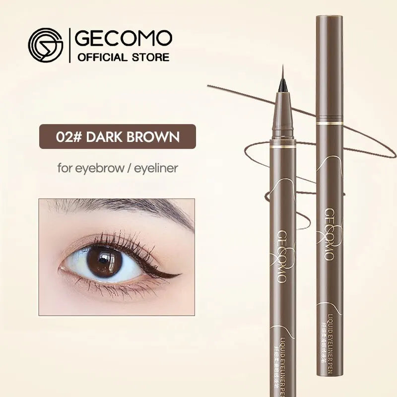 GECOMO 0.01mm Liquid Eyeliner β Super Slim, Waterproof, Quick-Dry, Long-Lasting & No-Smudge Pencil