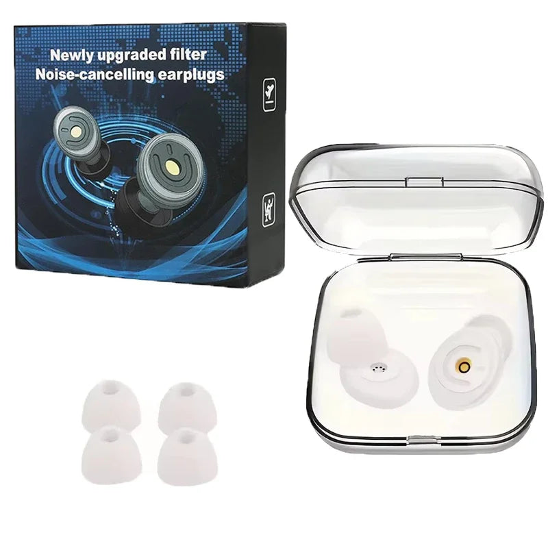 Reusable Silicone Ear Plugs - Noise Reduction, Swimming & Sleeping Ear Protection Set