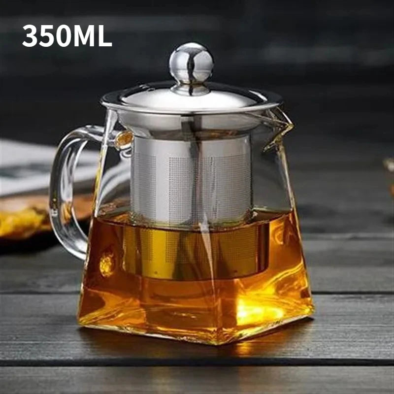 Glass Teapot with Infuser Tea Set - Kettle Maker Jug for Home, Kitchen, Dining & Bar Teaware