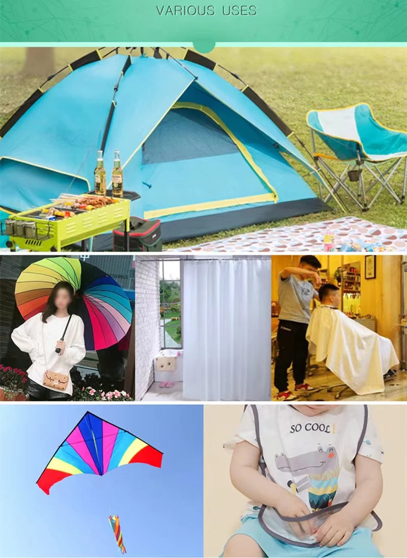 1m x 1.5m Ripstop Nylon Fabric β Waterproof Kite & Tent Material for Kitesurfing and Outdoor Use