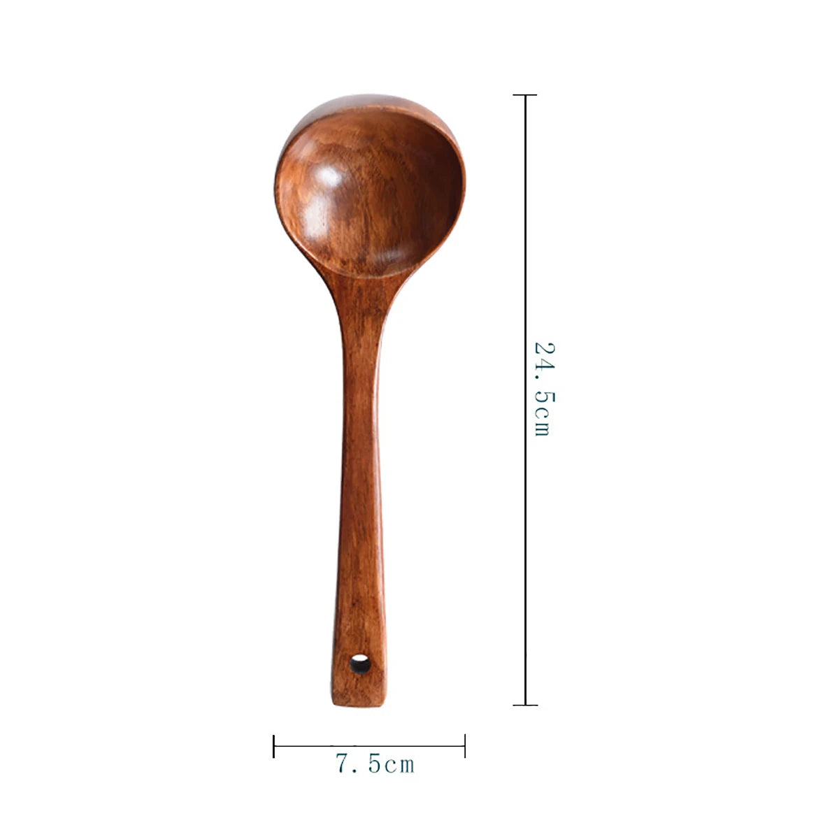 Komu Wooden Soup Ladle — Non-Stick Kitchen Utensil for Cooking, Tableware & Catering Supplies