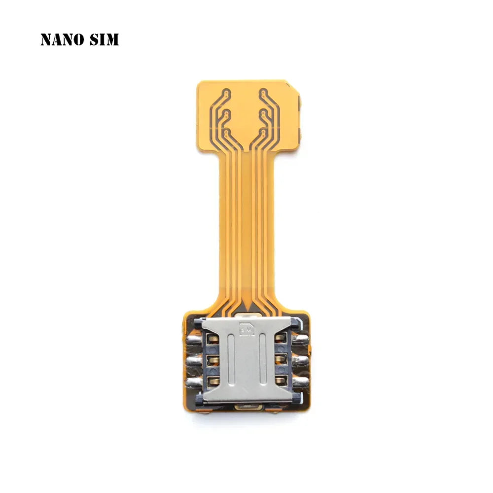 Dual SIM Extender Card Adapter – Micro SD TF Hybrid Slot for Nano SIM, Universal Android Phone Card Switch