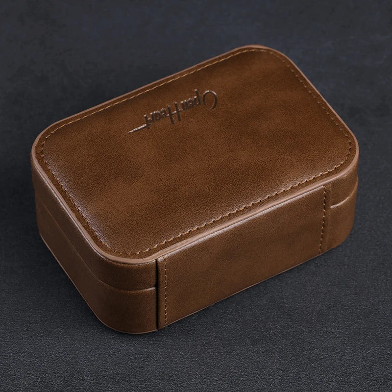 OPENHEART IEM Cable Case - PU Leather Earphone Case Bag for Headphones and Earphone Accessories