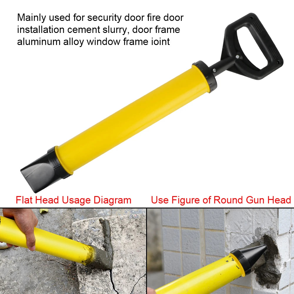 Grout Filling Tools with 4 Nozzles - Applicator Hand Caulking Gun for Grouting Mortar Sprayer, Cement Lime Pump
