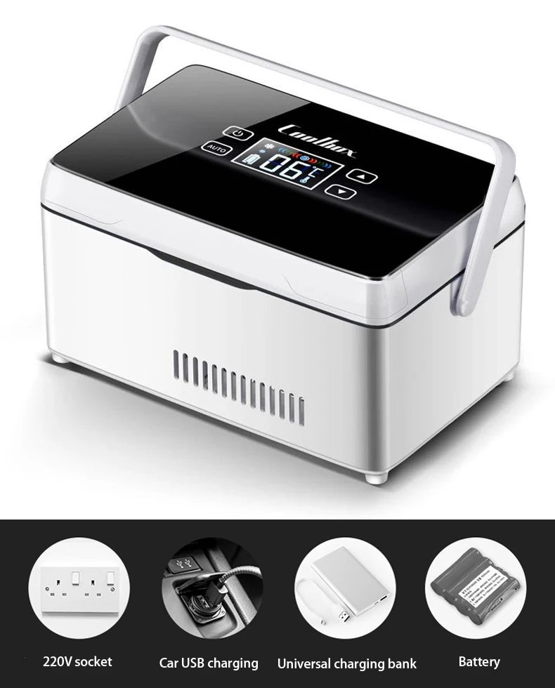 20400mAh Portable Insulin Refrigerator – USB Rechargeable Mini Cold Box with Bag for Medicine & Constant Temperature Storage