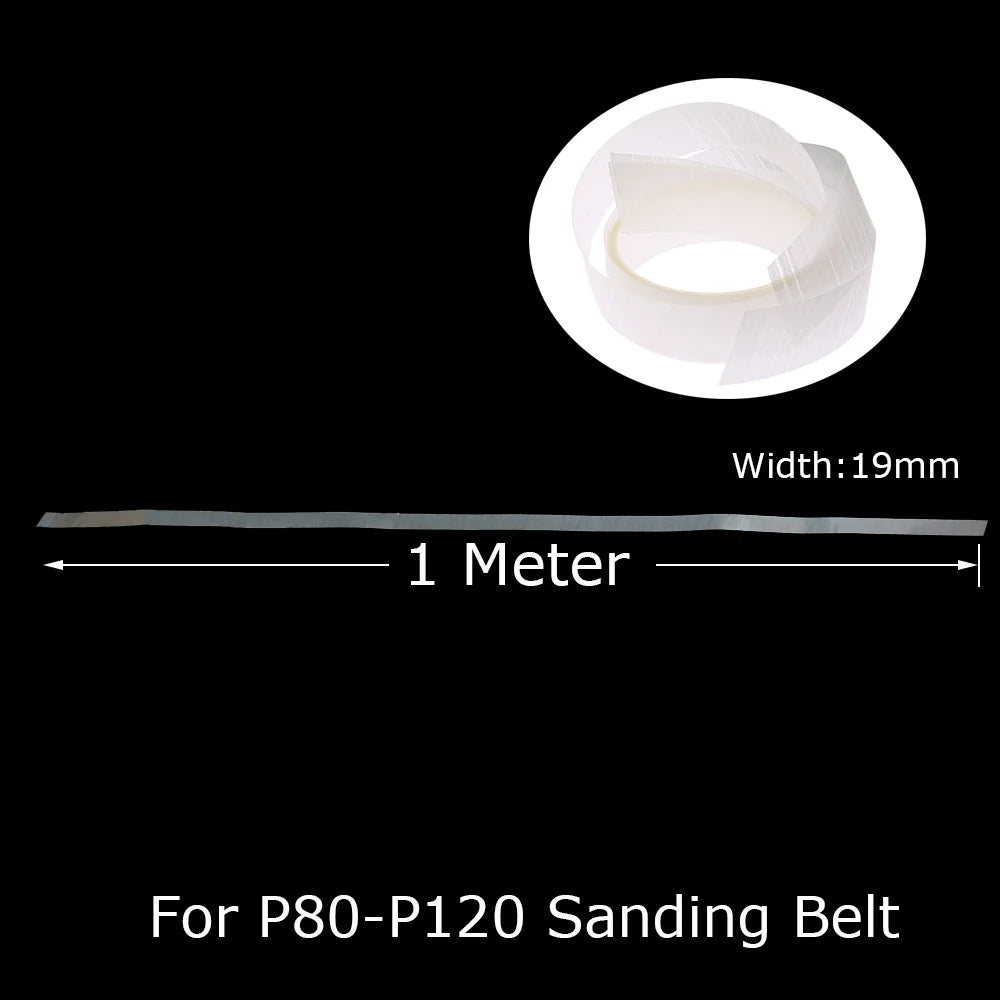 Connector Tape for Sanding Belts - 1/3/5M Roll 19mm Width Butt Joint Repair Tape for Abrasive Belt Splicing