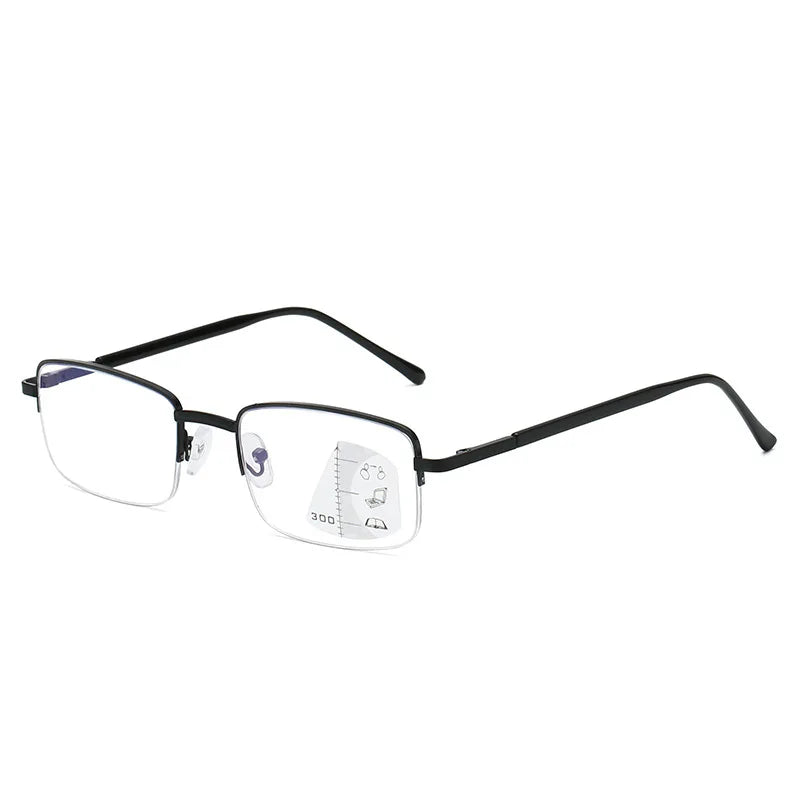 Progressive Multifocal Computer Reading Glasses β Blue Light Blocking Titanium Alloy with Spring Hinge