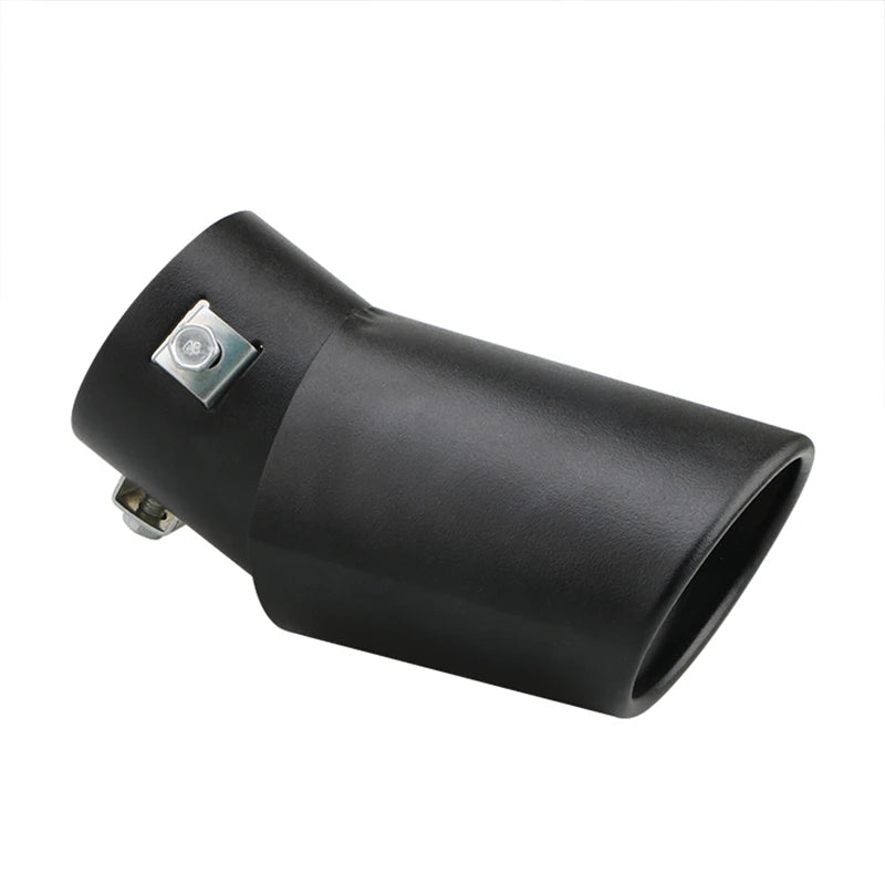 2.5" Stainless Steel Car Exhaust Muffler Tip – Chrome Rear Tail Pipe for Most Cars
