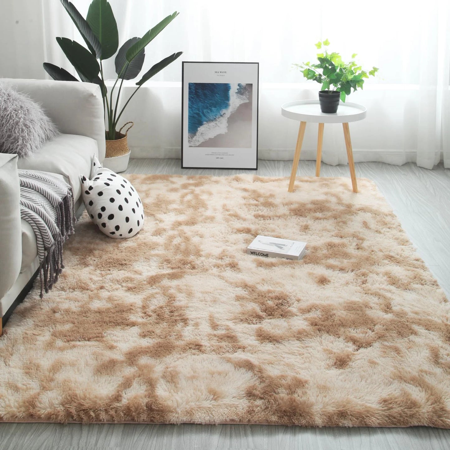 VIKAMA Ultra Soft Puffy Rug - Cozy Bedroom Living Room Floor Mat for Nursery, Kids Room and Home Decor