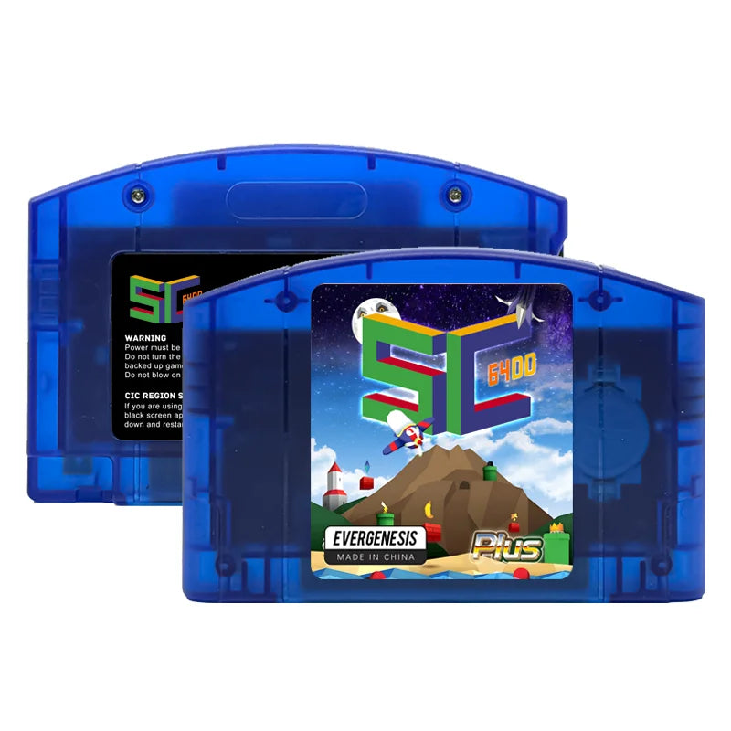 EVERGENESIS SC64 N64 Game Cartridge β 800-in-1 Nintendo 64 Game Card with Free 16GB Card, 64DD Compatible