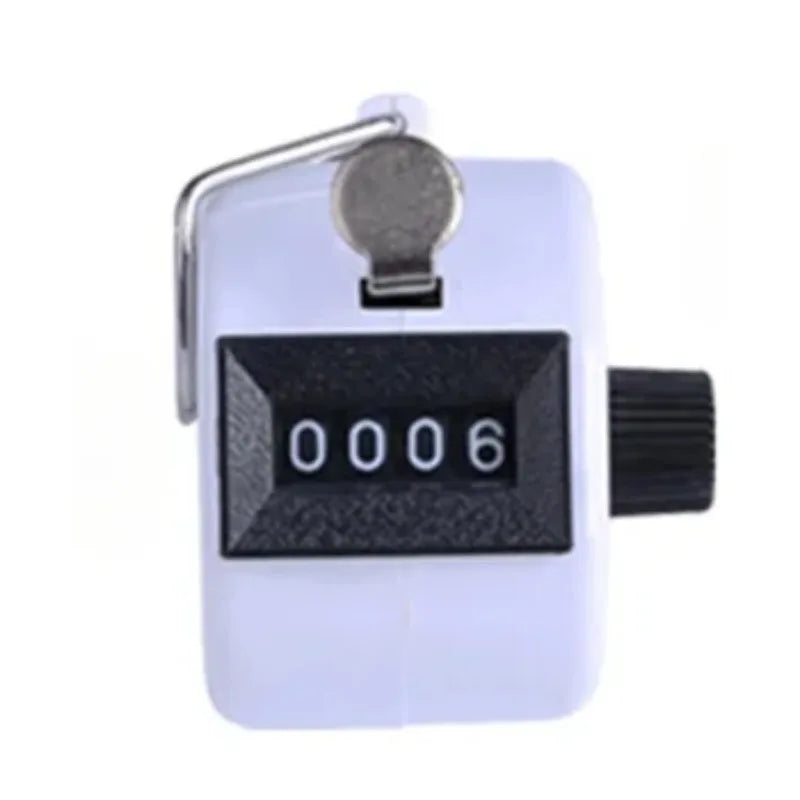 Handheld 4-Digit Tally Counter – Mechanical Manual Palm Clicker, Assorted Colors for Number Counting