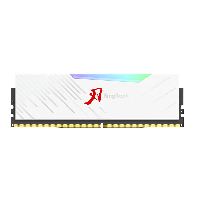 KingBank DDR5 RGB White Memory – 16GBx2/32GB 6800MHz Hynix A-Die UDIMM Dual Channel for Desktop PC