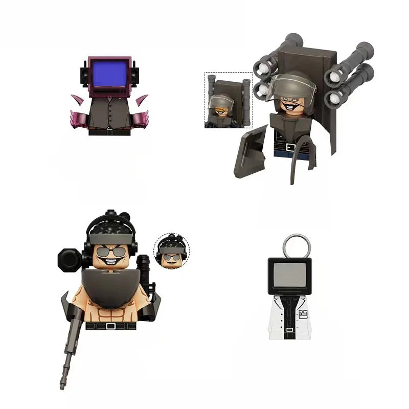 2025 KDL844 Toilet Man Mini Puzzle β Cartoon Bricks Action Figure Building Blocks Toy Gift