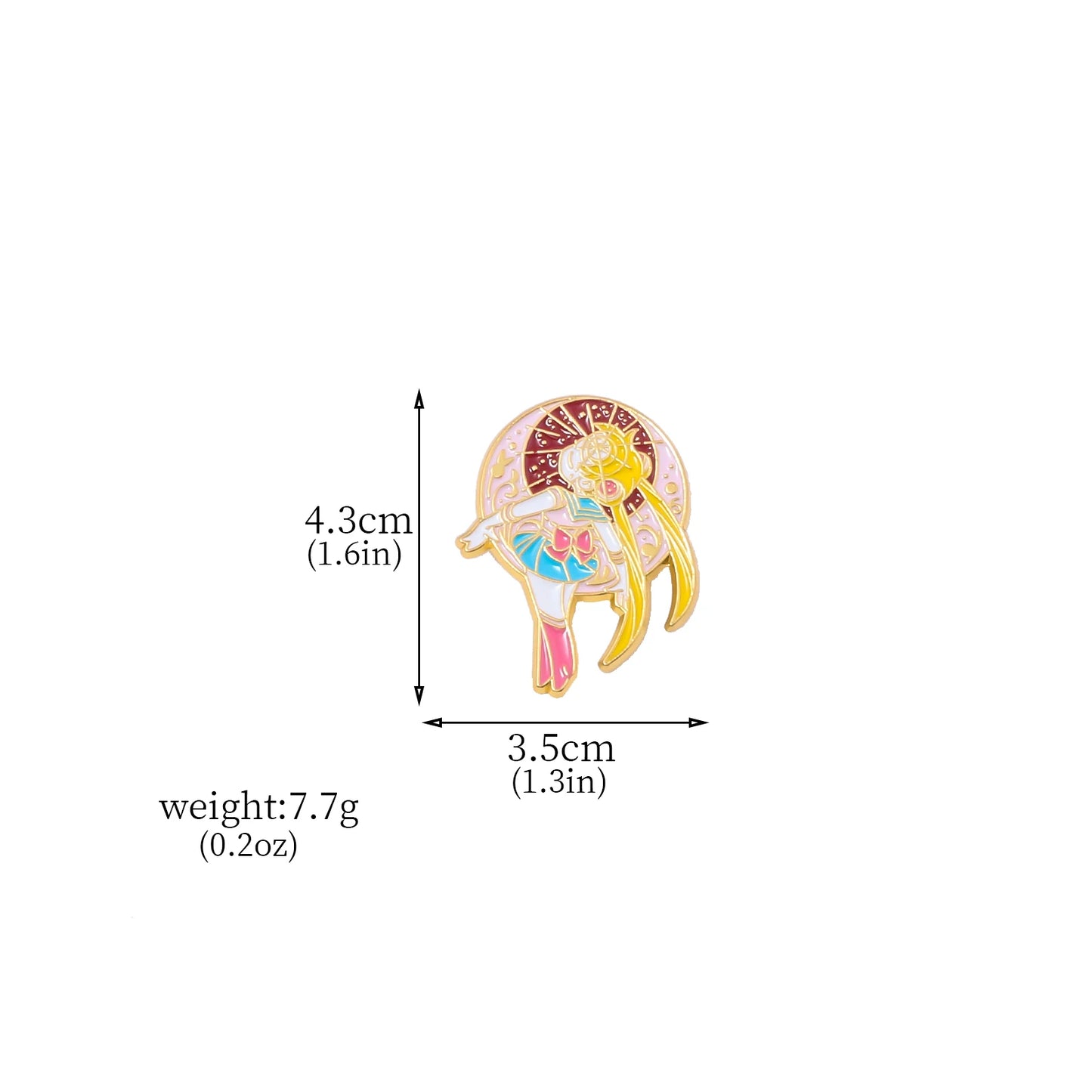 6PCS Anime Star & Moon Metal Keychains — Sailor Moon Tsukino Usagi & Luna Cat Cosplay Props, Pendant Jewelry Ornament