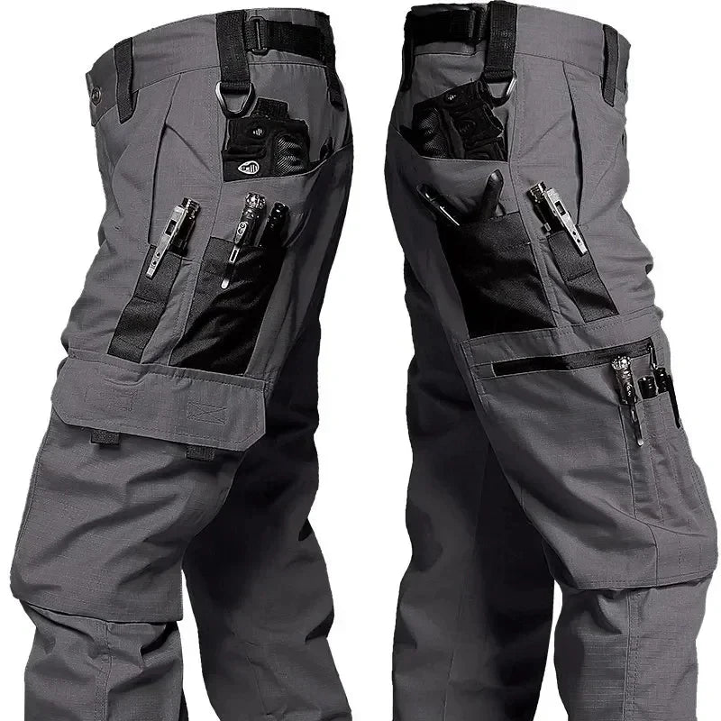 Men's Tactical Waterproof Cargo Pants – Durable Multi-Pocket Combat Trousers for Outdoor Work & Adventure