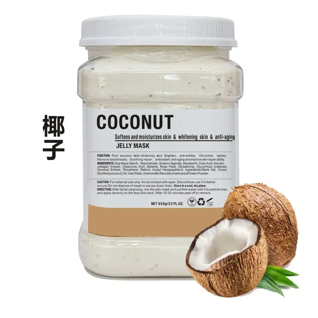 650g Arbutin Rose Jelly Mask Powder – DIY Hydrojelly Peel-Off Mask with Vitamin C, Hyaluronic Acid & 24K Gold for Skin Care