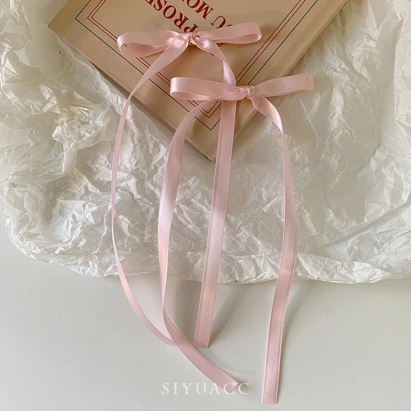 Bow Ribbon Hair Clips - Sweet Fashion Hair Accessories for Women & Girls