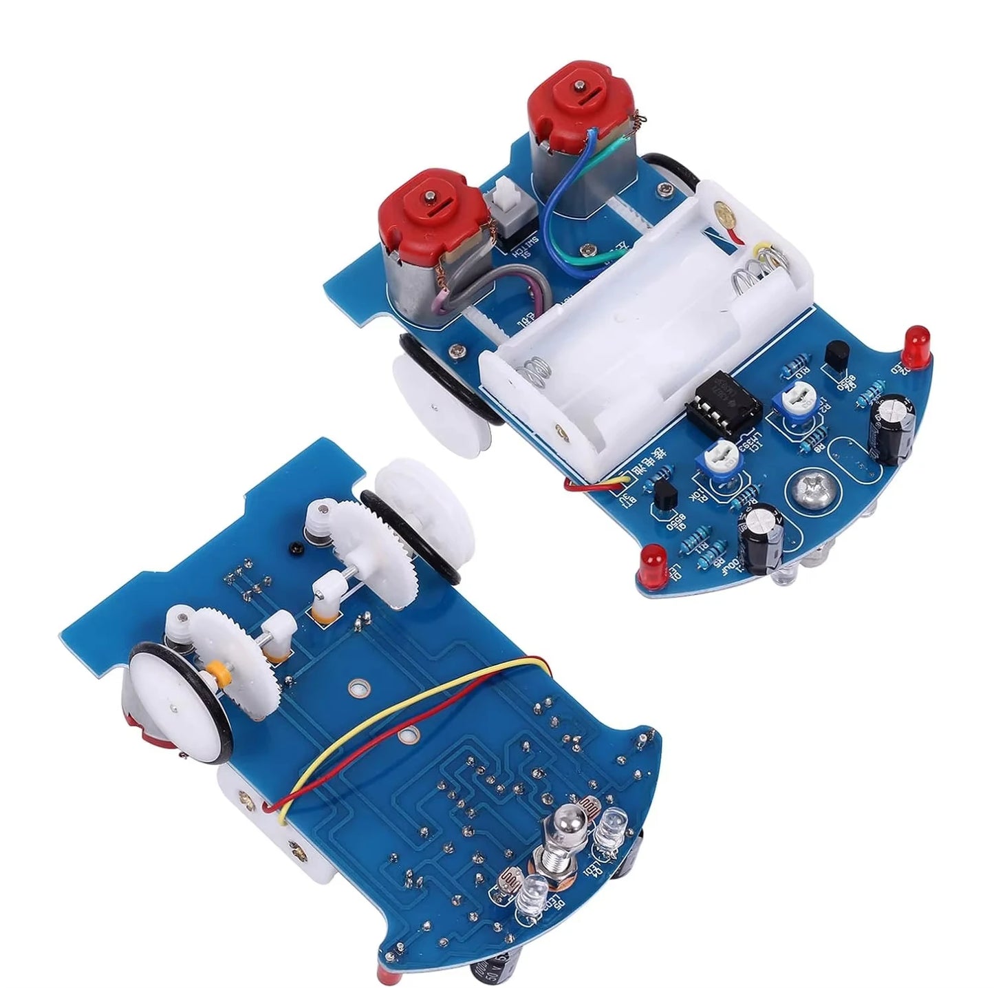 DIY Soldering Learning Kit - Smart Car Line Following Robot Electronics Project for Beginners
