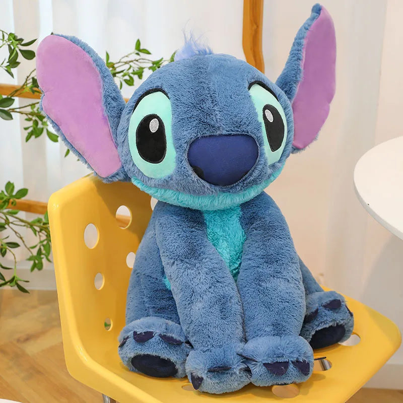 40/80cm Lilo & Stitch Plush Toy β Kawaii Disney Angel Doll for Girls, Cute Large Stuffed Toy Christmas & Birthday Gift