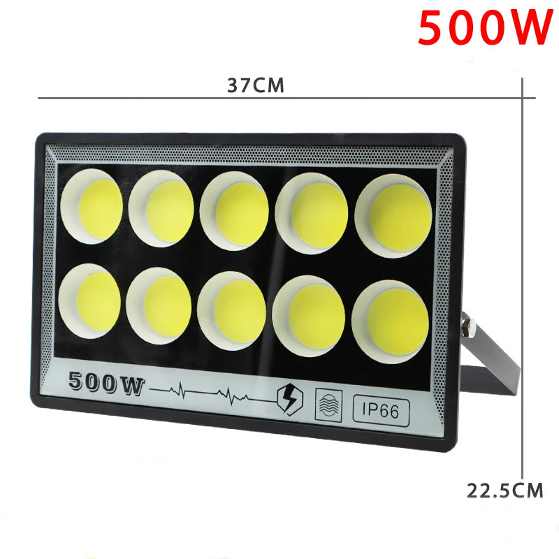 LED Flood Light - 50W-500W IP65 Waterproof Outdoor Spotlight for Garden, Street & Security Lighting