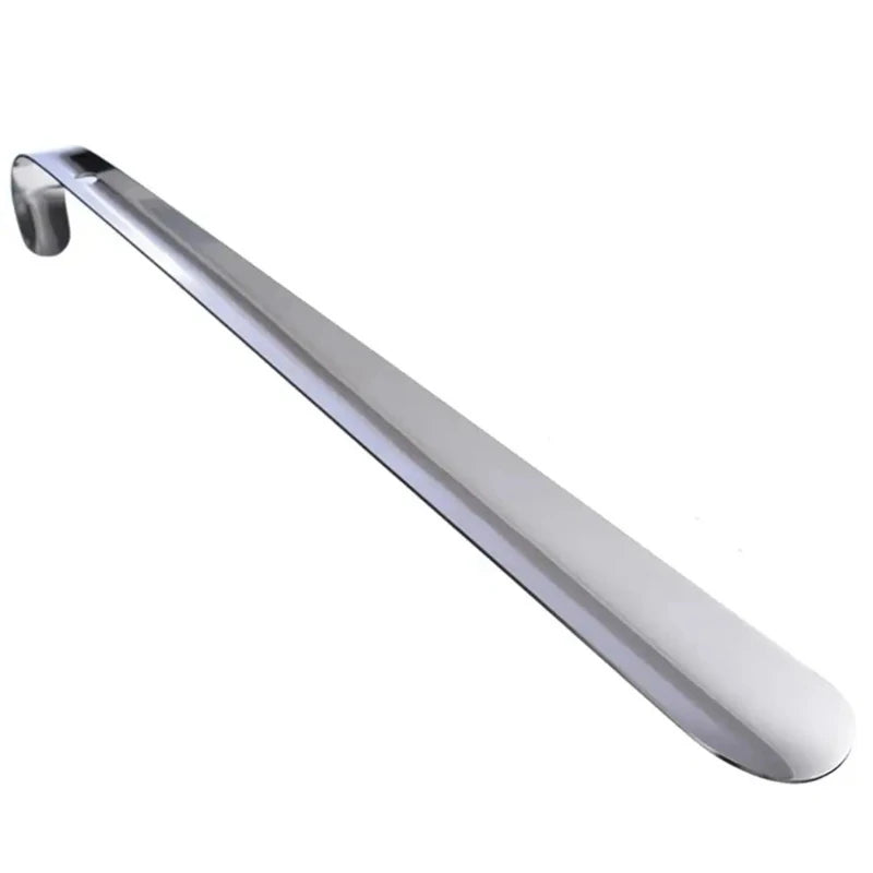 Professional 42cm Stainless Steel Shoehorn – Easy-Handle Metal Shoe Extractor and Lazy Shoe Helper Accessory