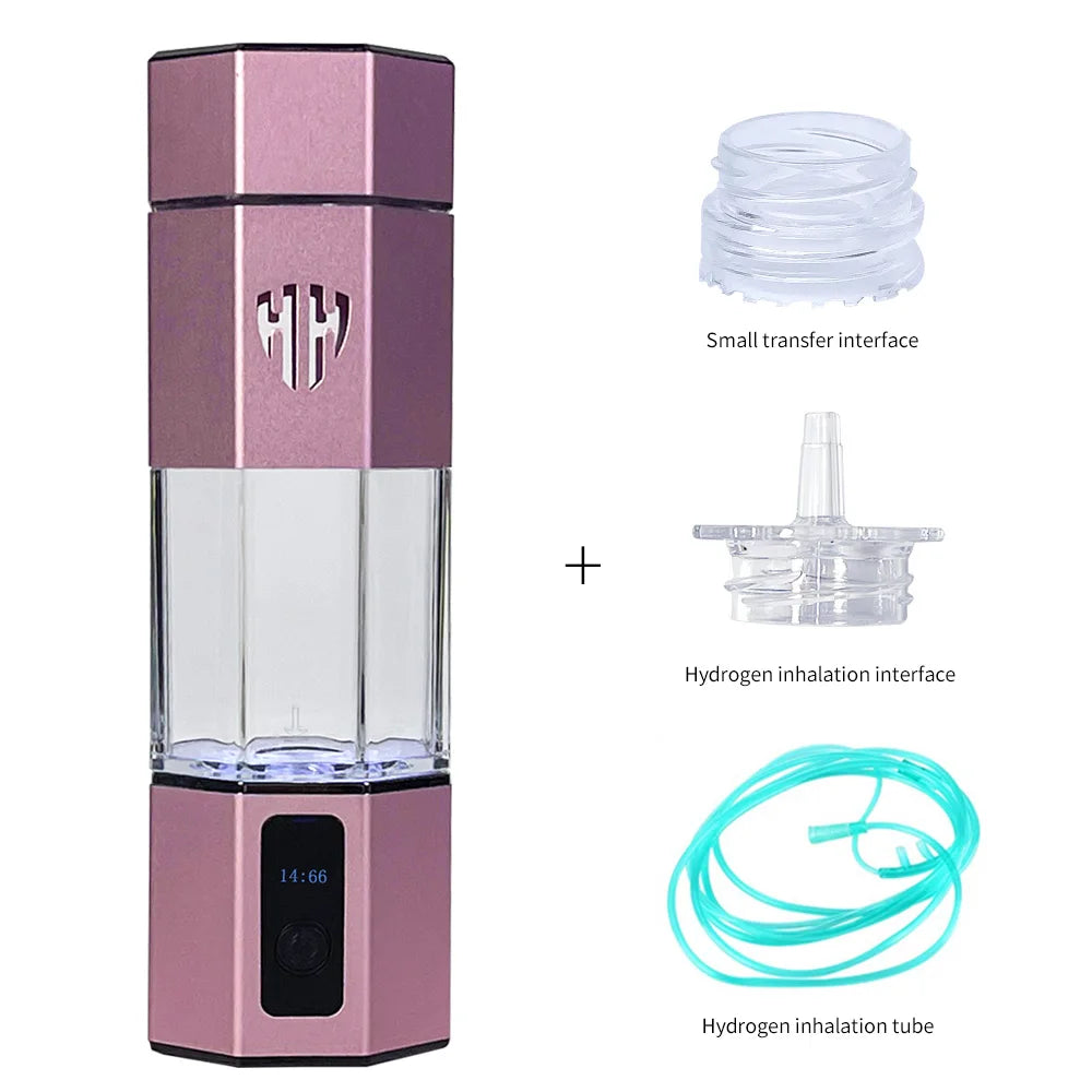 Bluevida 7th Gen Hydrogen Water Bottle β 6000 PPB SPE&PEM Generator with Inhalation Kit & Adapter